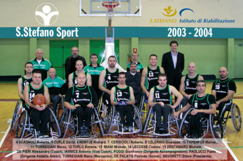 squadra 2003-2004